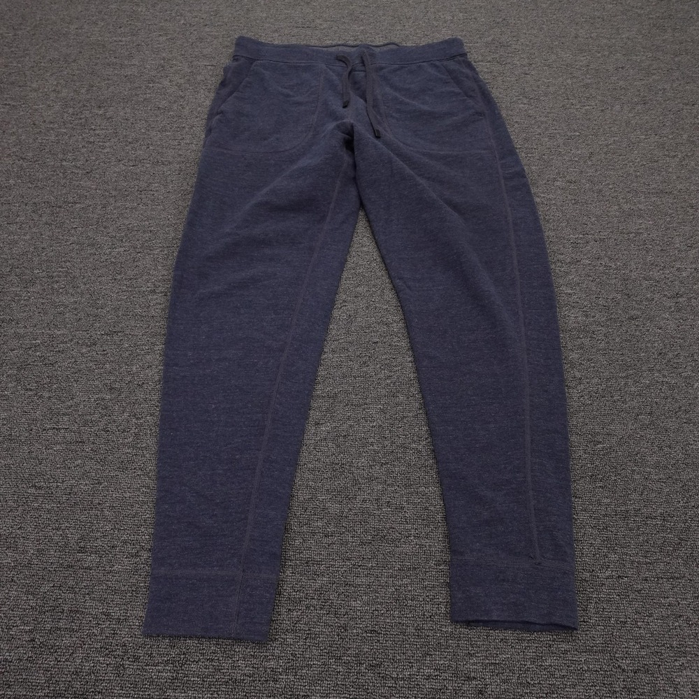 SAXX 3SIX FIVE Jogger Pants Mens 32x24 Blue Elastic Waist Cuffed Lounge Soft